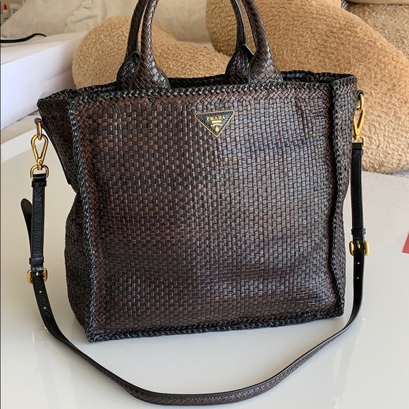 Prada Handbags - Prada Madras Tote